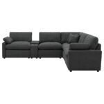 COLLINS 6-PIECE MODULAR POWER RECLINING SECTIONAL DARK GREY - Image 3