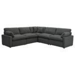 COLLINS 5-PIECE MODULAR POWER RECLINING SECTIONAL DARK GREY