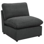COLLINS 5-PIECE MODULAR POWER RECLINING SECTIONAL DARK GREY - Image 4