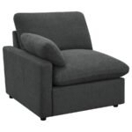 COLLINS 5-PIECE MODULAR POWER RECLINING SECTIONAL DARK GREY - Image 8