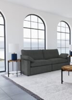 COLLINS MODULAR POWER LOVESEAT DARK GREY - Image 2