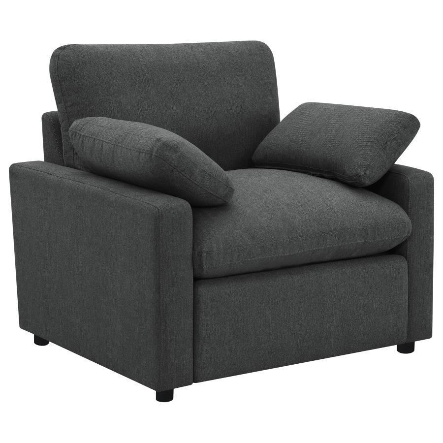 609533P_03x900.jpg COLLINS UPHOLSTERED POWER RECLINER CHAIR DARK GREY - Image 1
