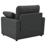 COLLINS UPHOLSTERED POWER RECLINER CHAIR DARK GREY - Image 8