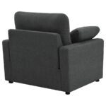 COLLINS UPHOLSTERED POWER RECLINER CHAIR DARK GREY - Image 9