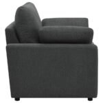 COLLINS UPHOLSTERED POWER RECLINER CHAIR DARK GREY - Image 10