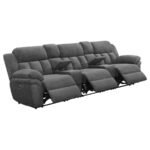 BAHRAIN 5-PIECE POWER HOME THEATER SEATING CHARCOAL