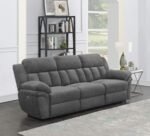 BAHRAIN UPHOLSTERED POWER SOFA CHARCOAL - Image 2