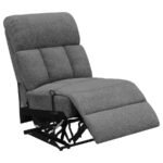 BAHRAIN 5-PIECE UPHOLSTERED HOME THEATER SEATING CHARCOAL - Image 9