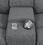BAHRAIN 5-PIECE UPHOLSTERED HOME THEATER SEATING CHARCOAL - Image 15