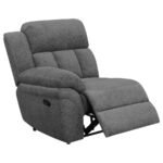 BAHRAIN UPHOLSTERED MOTION SOFA CHARCOAL - Image 5