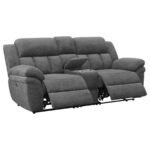 BAHRAIN UPHOLSTERED POWER LOVESEAT CHARCOAL - Image 4