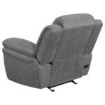 BAHRAIN UPHOLSTERED POWER GLIDER RECLINER CHARCOAL - Image 5
