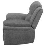 BAHRAIN UPHOLSTERED POWER GLIDER RECLINER CHARCOAL - Image 6