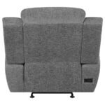 BAHRAIN UPHOLSTERED POWER GLIDER RECLINER CHARCOAL - Image 7