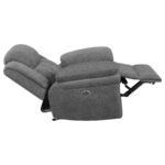 BAHRAIN UPHOLSTERED POWER GLIDER RECLINER CHARCOAL - Image 9