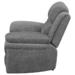 BAHRAIN UPHOLSTERED GLIDER RECLINER CHARCOAL - Image 5