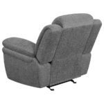 BAHRAIN UPHOLSTERED GLIDER RECLINER CHARCOAL - Image 6