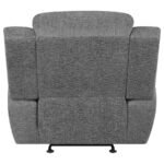 BAHRAIN UPHOLSTERED GLIDER RECLINER CHARCOAL - Image 7