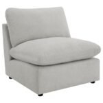 COLLINS MODULAR ARMLESS CHAIR GREY