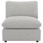 COLLINS MODULAR ARMLESS CHAIR GREY - Image 3