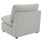 COLLINS MODULAR ARMLESS CHAIR GREY - Image 6