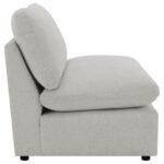 COLLINS MODULAR ARMLESS CHAIR GREY - Image 8
