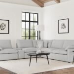 COLLINS 6-PIECE MODULAR POWER RECLINING SECTIONAL GREY