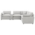 COLLINS 6-PIECE MODULAR POWER RECLINING SECTIONAL GREY - Image 4