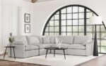 COLLINS 5-PIECE MODULAR POWER RECLINING SECTIONAL GREY - Image 2