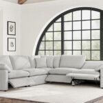 COLLINS 5-PIECE MODULAR POWER RECLINING SECTIONAL GREY