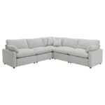 COLLINS 5-PIECE MODULAR POWER RECLINING SECTIONAL GREY - Image 3