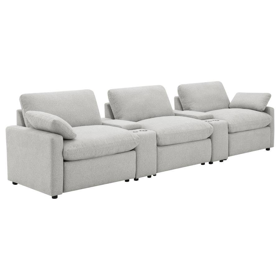 609561PT_03x900.jpg COLLINS 5-PIECE POWER RECLINING HOME THEATER SEATING GREY - Image 1