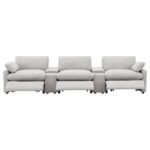 COLLINS 5-PIECE POWER RECLINING HOME THEATER SEATING GREY - Image 5