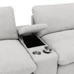 COLLINS 5-PIECE POWER RECLINING HOME THEATER SEATING GREY - Image 8
