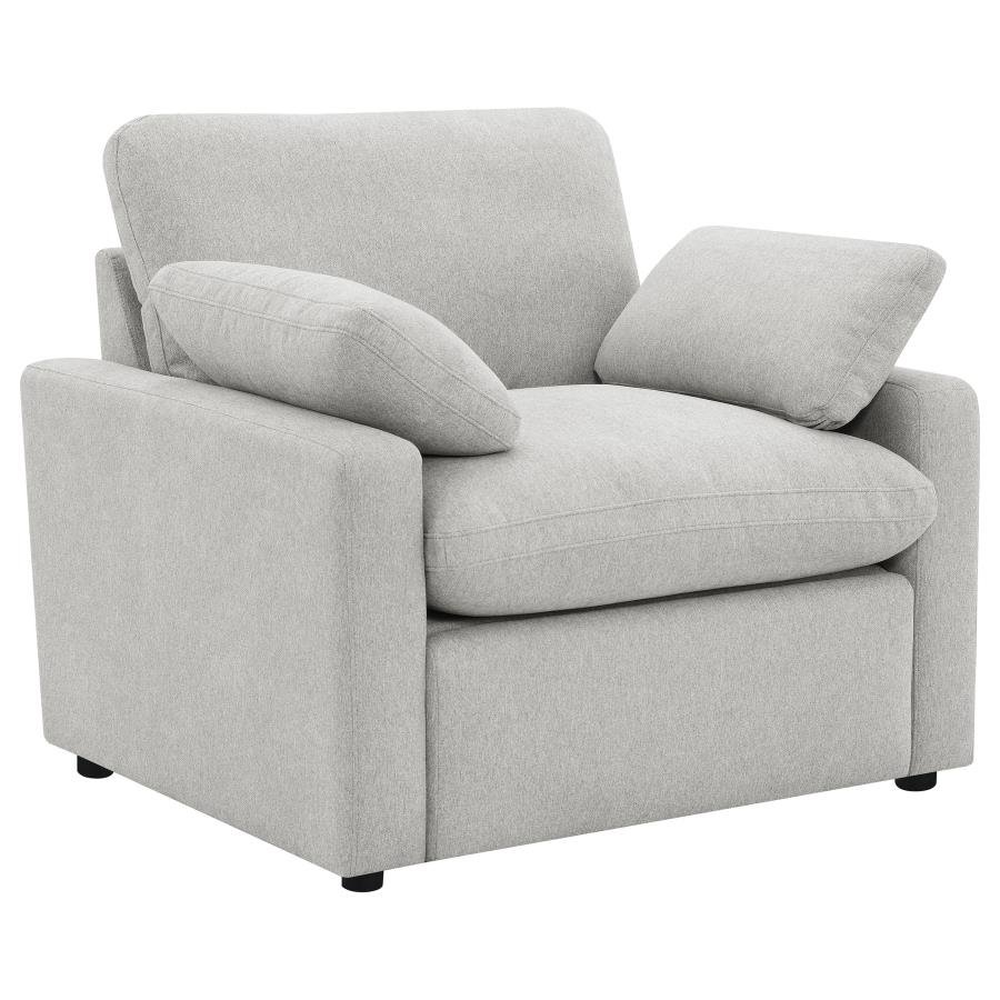 609563P_03x900.jpg COLLINS UPHOLSTERED POWER RECLINER CHAIR GREY - Image 1