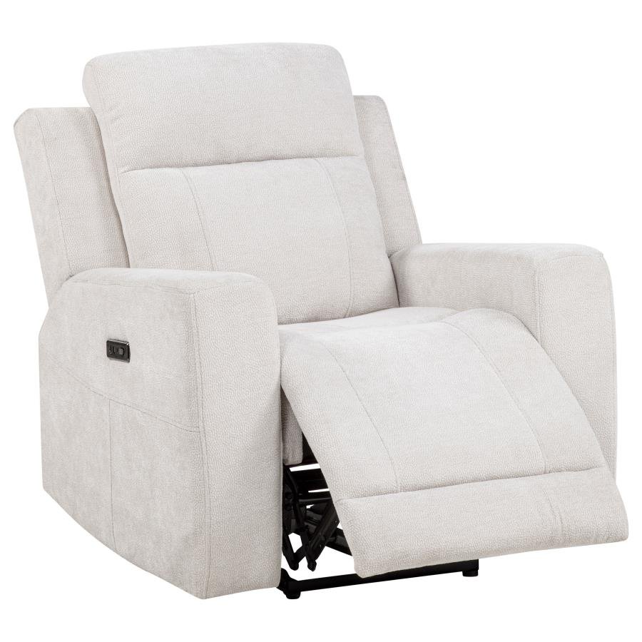 610153P_04x900.jpg KENNETT CHENILLE UPHOLSTERED POWER RECLINER CHAIR IVORY - Image 1
