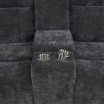 KENNETT CHENILLE UPHOLSTERED POWER RECLINING LOVESEAT GREY - Image 8