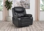 SYCAMORE UPHOLSTERED POWER RECLINER CHAIR DARK GREY - Image 2