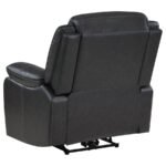SYCAMORE UPHOLSTERED POWER RECLINER CHAIR DARK GREY - Image 5