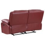 CAMILA UPHOLSTERED MOTION RECLINING LOVESEAT RED - Image 6