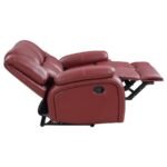 CAMILA UPHOLSTERED MOTION RECLINING LOVESEAT RED - Image 7