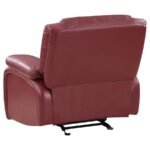CAMILA UPHOLSTERED GLIDER RECLINER CHAIR RED - Image 6