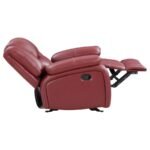 CAMILA UPHOLSTERED GLIDER RECLINER CHAIR RED - Image 7