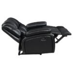 CAMILA UPHOLSTERED MOTION RECLINING LOVESEAT BLACK - Image 7