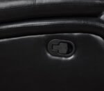 CAMILA UPHOLSTERED MOTION RECLINING LOVESEAT BLACK - Image 8