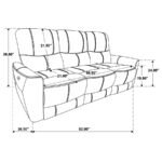 GREENFIELD UPHOLSTERED POWER RECLINING SOFA DOVE GREY - Image 10