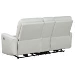 GREENFIELD UPHOLSTERED POWER RECLINING LOVESEAT DOVE GREY - Image 5