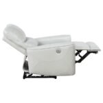 GREENFIELD UPHOLSTERED POWER RECLINER CHAIR DOVE GREY - Image 7