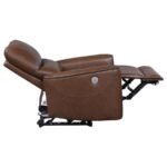 GREENFIELD 3-PIECE POWER RECLINING SOFA SET SADDLE BROWN - Image 10