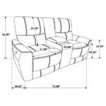 GREENFIELD 3-PIECE POWER RECLINING SOFA SET SADDLE BROWN - Image 16